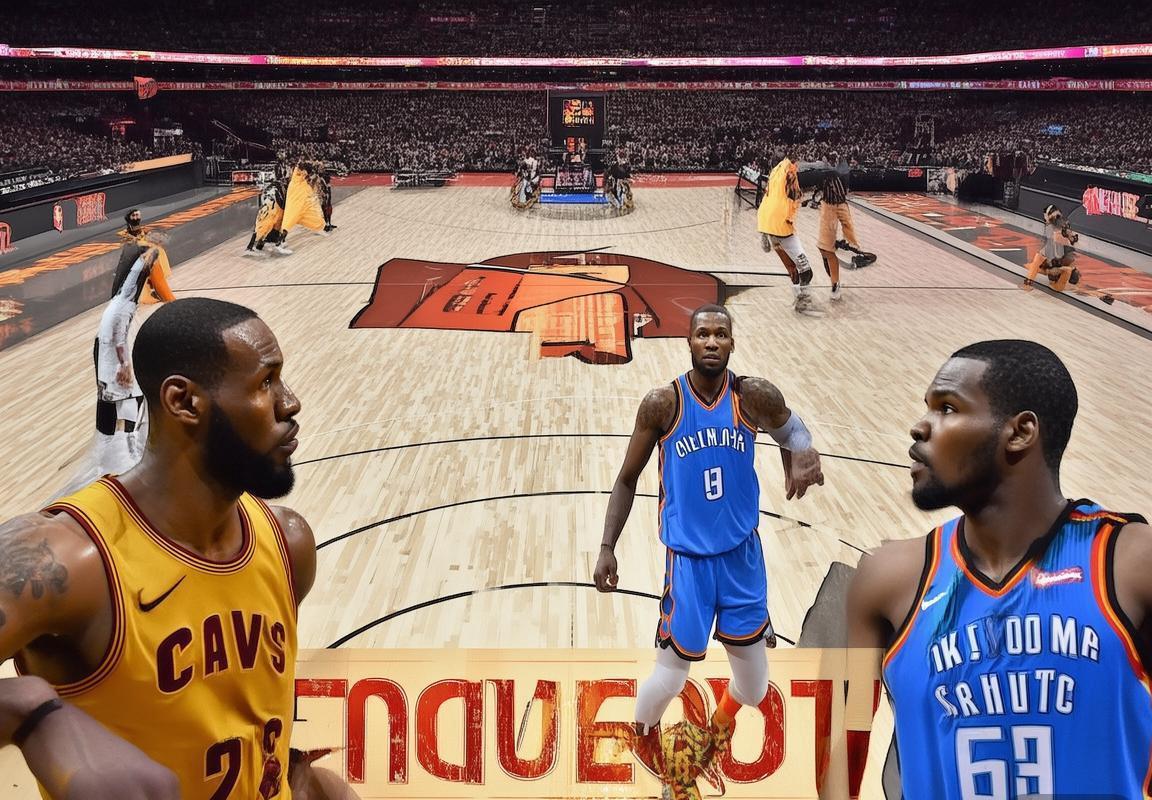 2018年NBA骑士VS雷霆巅峰对决：詹姆斯与威斯布鲁克的激情碰撞(图1)